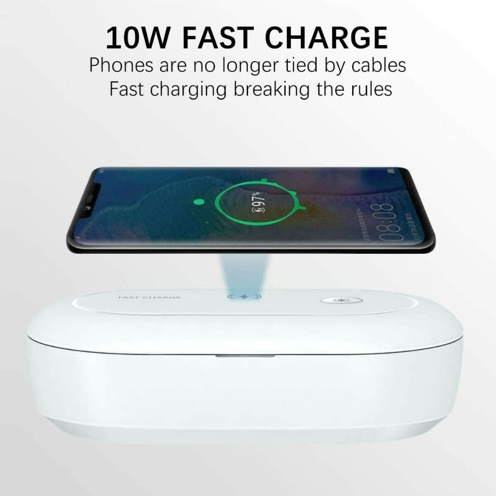 UV Ozone Sterilizing Wireless Charger Box and Aromatherapy Disinfector